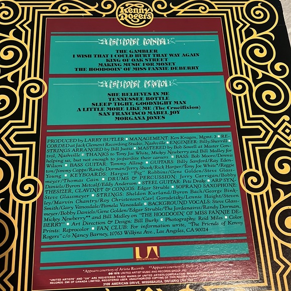 Vinyl Record | Kenny Rogers “The Gambler” - Picture 3 of 7
